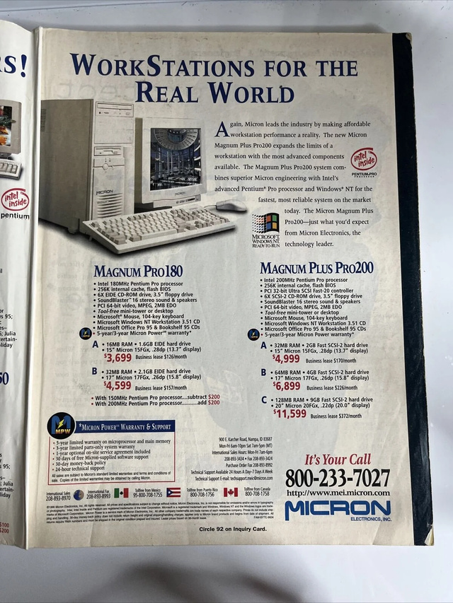 Byte Magazine Ad, 1996