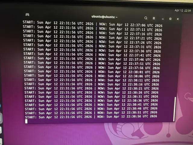 Ubuntu terminal timestamp loop ending after ~7 minutes - the Ryzen 5 3600 idle-test death