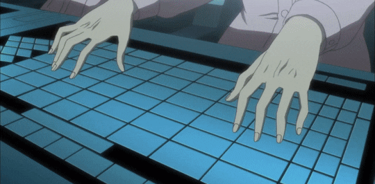 Ghost in the Shell GIF - fingers splitting into dozens